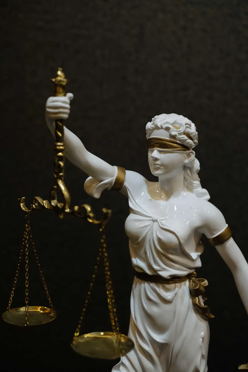 Lady Justice statue detail